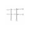 STARTECH.COM SIX-MONITOR DESK MOUNT, UP TO 32", UP TO 8KG , HORIZONTAL, H/ADJ, VES, SILVER
