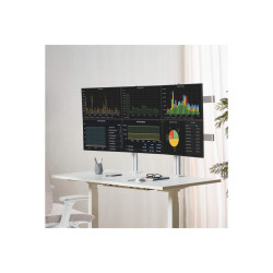 STARTECH.COM SIX-MONITOR DESK MOUNT, UP TO 32", UP TO 8KG , HORIZONTAL, H/ADJ, VES, SILVER