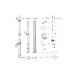 STARTECH.COM SIX-MONITOR DESK MOUNT, UP TO 32", UP TO 8KG , HORIZONTAL, H/ADJ, VES, SILVER