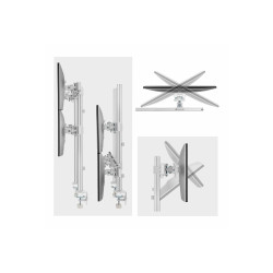 STARTECH.COM SIX-MONITOR DESK MOUNT, UP TO 32", UP TO 8KG , HORIZONTAL, H/ADJ, VES, SILVER
