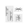 STARTECH.COM SIX-MONITOR DESK MOUNT, UP TO 32", UP TO 8KG , HORIZONTAL, H/ADJ, VES, SILVER