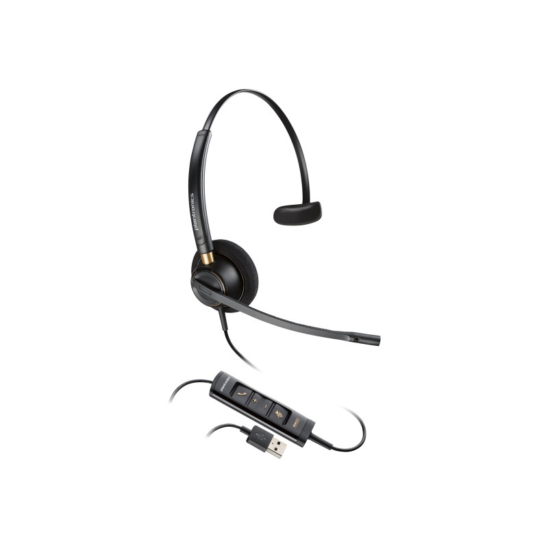 HP POLY ENCOREPRO EP515 MS MONO CORDED HEADSET, USB-A & C