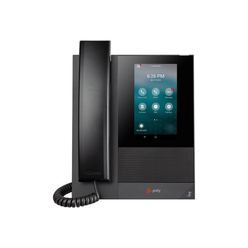HP POLY CCX 400 BUSINESS MEDIAPOE PHONE WITH HANDSET, OPEN SIP