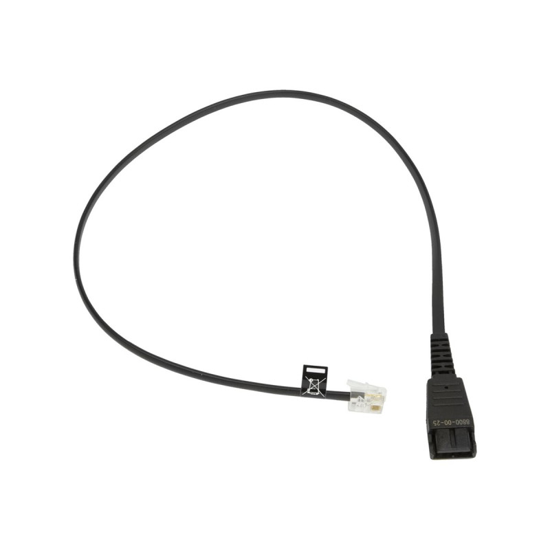 JABRA QD TO RJ9 STRAIGHT BOTTOM CORD FOR LINK 180, 0.5M