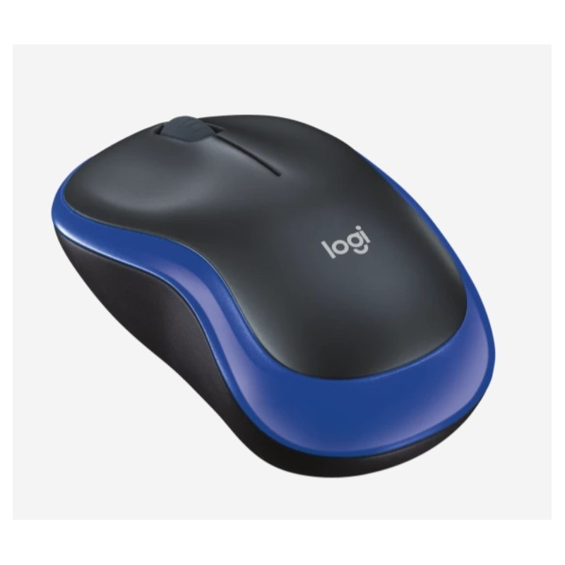 LOGITECH M185 WIRELESS MOUSE -BLUE, 2.4GHZ USB RECEIVER, PLU