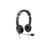 KENSINGTON K97603WW HI-FI NOISE CANCELLING HEADPHONE WITH MIC, 6FT CABLE, 2YR