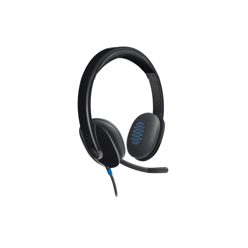 LOGITECH H540 WIRED USB STEREOHEADSET, NOISE CANCELLING MIC