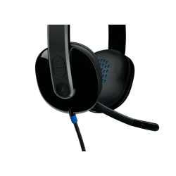 LOGITECH H540 WIRED USB STEREOHEADSET, NOISE CANCELLING MIC