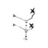STARTECH.COM QUAD MONITOR DESK MOUNT <30", <10KG, FULL MOTION, H/ADJ, VESA, SILVER, 10YR