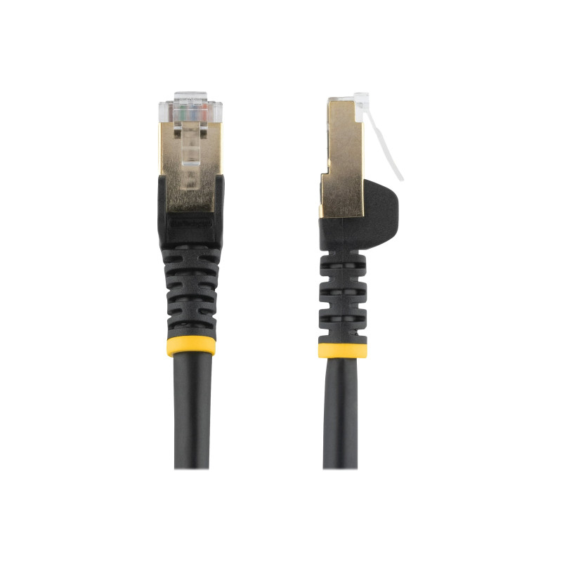 STARTECH.COM 1M CAT6A ETHERNET CABLE - 10GbE STP SNAGLESS 100W POE BLACK, LTW