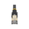 STARTECH.COM 1M CAT6A ETHERNET CABLE - 10GbE STP SNAGLESS 100W POE BLACK, LTW