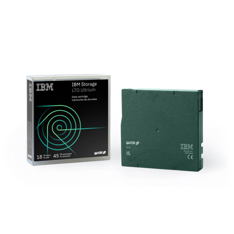 IBM LTO9 - 18.0/45.0TB DATA CARTRIDGE