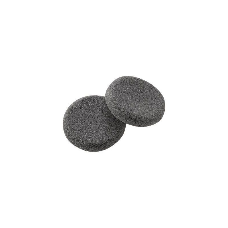 PLANTRONICS SPARE EAR CUSHION (QTY 2), FOAM, BLACK - PRACTICA/SUPRA/ENCORE - SOH ONLY