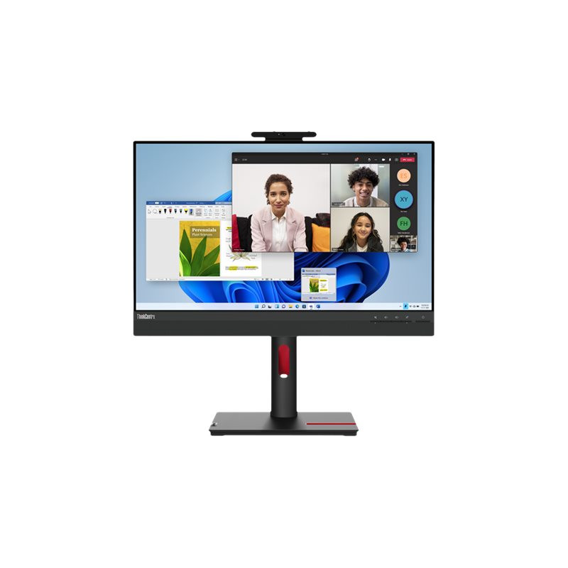 LENOVO TIO24 23.8" WLED IPS FHD(16:9) NON TOUCH, HDMI, DP, USB(2), H/ADJ, SPKR, WCAM, 3YR