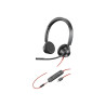 HP POLY BLACKWIRE 3325 MS , STEREO USB-C CORDED HEADSET, 3.5