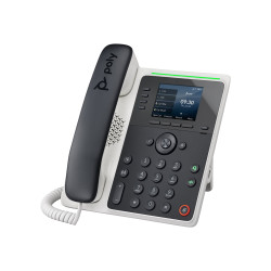 HP POLY EDGE E220 IP PHONE W/HANDSET,2.8" COLOUR SCREEN,4 LI