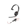 HP POLY BLACKWIRE C5210 UC MONO USB-C CORDED HEADSET,3.5MM I