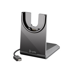 HP POLY VOYAGER FOCUS 2 UC BT STEREO ANC USB-C BT700 DONGLE W/CHARGE STAND INCL USB-A ADAP