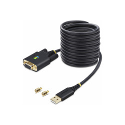 STARTECH.COM 10FT (3M) USB TO NULL MODEM SERIAL ADAPTER CABLE, INTERCHANGEABLE DB9 SCREWS/