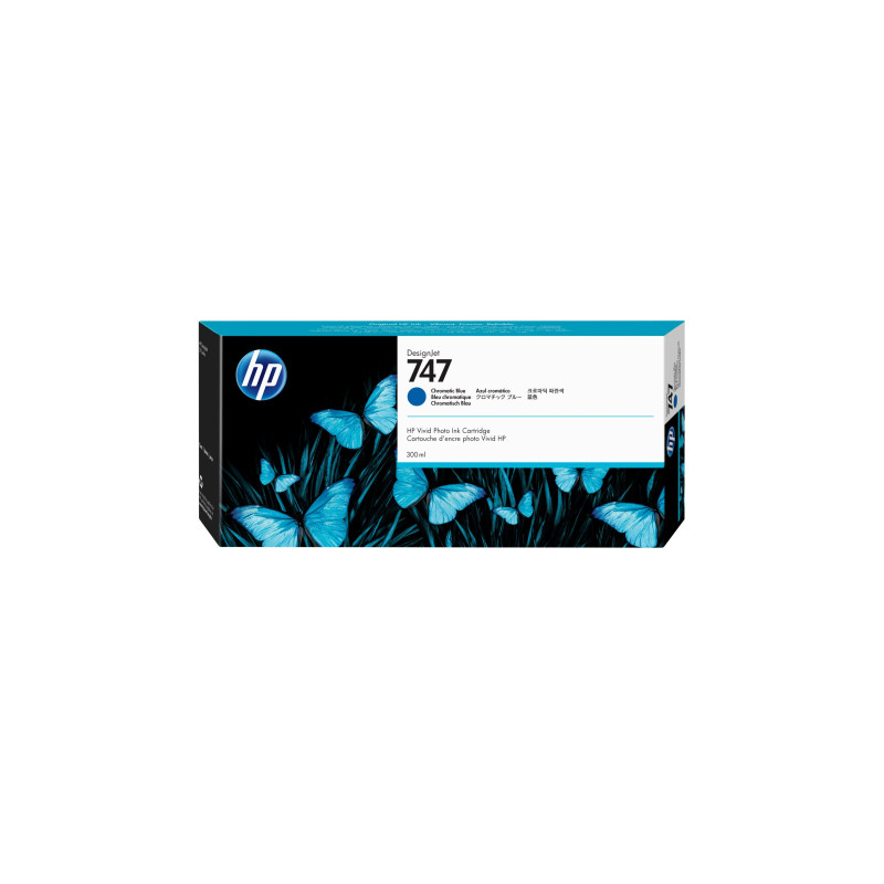 HP 747 300-ML CHROMATIC BLUE DESIGNJET INK CARTRIDGE - Z9+ SERIES