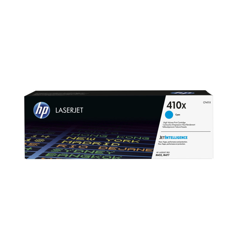 HP 410X CYAN TONER - HIGH YIELD- APPROX 5K PAGES. FOR M377, M477, M452 PRINTERS