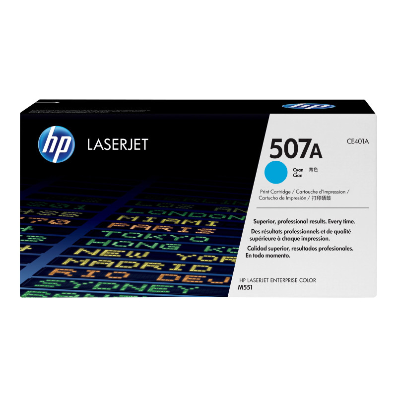 HP 507A CYAN LASERJET CARTRIDGE