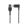 STARTECH.COM 6IN (15CM) USB-A TO USB-C FAST CHARGING CABLE, RUGGED, RIGHT-ANGLED, CHARGE &