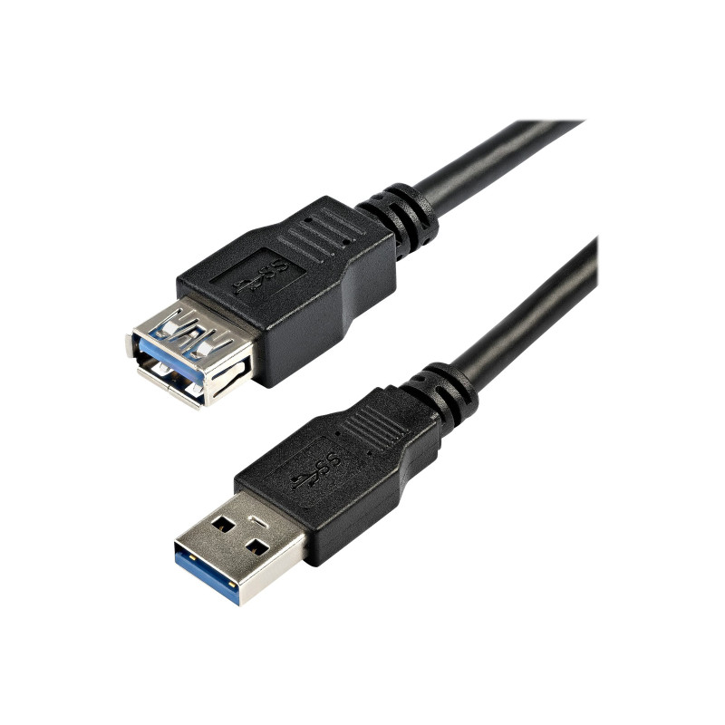 STARTECH 2M USB 3.0 A TO A EXTENSION CABLE, M/F, BLACK, LTW