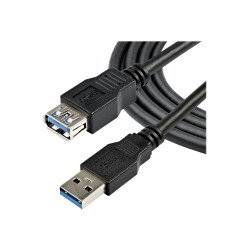 STARTECH 2M USB 3.0 A TO A EXTENSION CABLE, M/F, BLACK, LTW