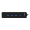 STARTECH 4 PORT PORTABLE SUPERSPEED USB 3.0 HUB WITH BUILT-IN CABLE 2YR