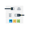 STARTECH 1M USB-C 2.0 TO USB-B PRINTER CABLE, TB 3 COMPATIBLE, BLACK, LTW