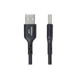 STARTECH USB A TO C CABLE M M 3M USB 2 0 BLACK 15W