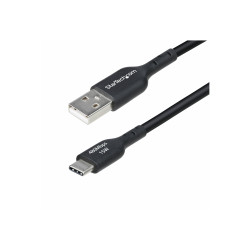 STARTECH USB A TO C CABLE M M 3M USB 2 0 BLACK 15W