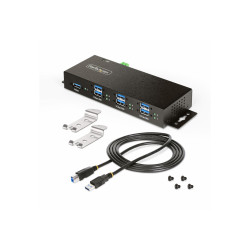 STARTECH.COM 7-PORT MANAGED USB HUB - METAL INDUSTRIAL HOUSING - MOUNTABLE, 2 YR