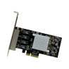 STARTECH 4 PORT GbE PCIE NETWORK CARD, INTEL I350, 2YR