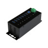 STARTECH 7 PORT USB 3.0 HUB, INDUSTRIAL, METAL, ESD & SURGE PROTECTION, MOUNT, 2YR