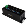 STARTECH 7 PORT USB 3.0 HUB, INDUSTRIAL, METAL, ESD & SURGE PROTECTION, MOUNT, 2YR
