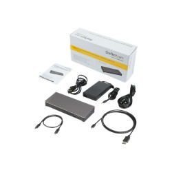 STARTECH T/BOLT3 4K DOCK, DUAL DISPLAY, DP, USB(5), USB-C, TB3, RJ45, 85W, AC,3YR