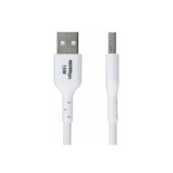 STARTECH USB A TO C CABLE M M 3M USB 2 0 WHITE 15W