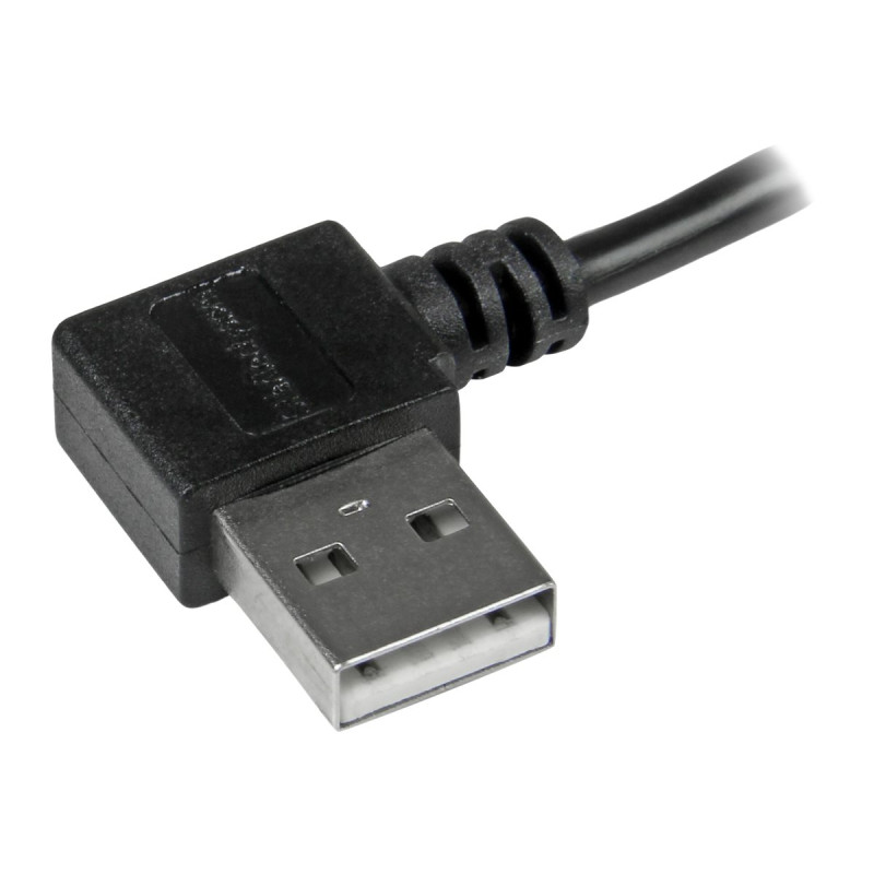 STARTECH 1M MICRO USB2.0 A TO MICRO USB2.0 B CABLE, M/M, RIGHT ANGLE, LTW