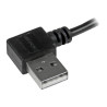 STARTECH 1M MICRO USB2.0 A TO MICRO USB2.0 B CABLE, M/M, RIGHT ANGLE, LTW
