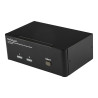 STARTECH 2 PORT DUAL DISPLAYPORT KVM SWITCH, USB, AUDIO, HOTKEY, NO CABLE, 3YR