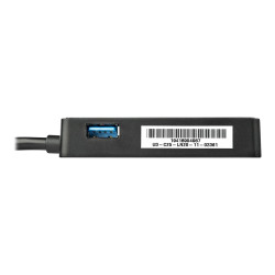 STARTECH USB 3.0 TO GbE NIC NETWORK ADAPTER W/USB PORT 2YR