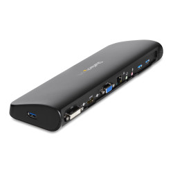 STARTECH USB 3.0 DOCK, DUAL DISPLAY, HDMI, DVI, VGA, USB(3), RJ45, 3YR