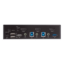 STARTECH 2 PORT SINGLE HDMI KVM SWITCH, 4K(60Hz), USB, AUDIO, 2YR WTY