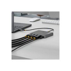 STARTECH.COM USB-C QUAD-MONITOR WORKSTATION ADAPTER 4K 60HZ DISPLAYPORT, 3 YR