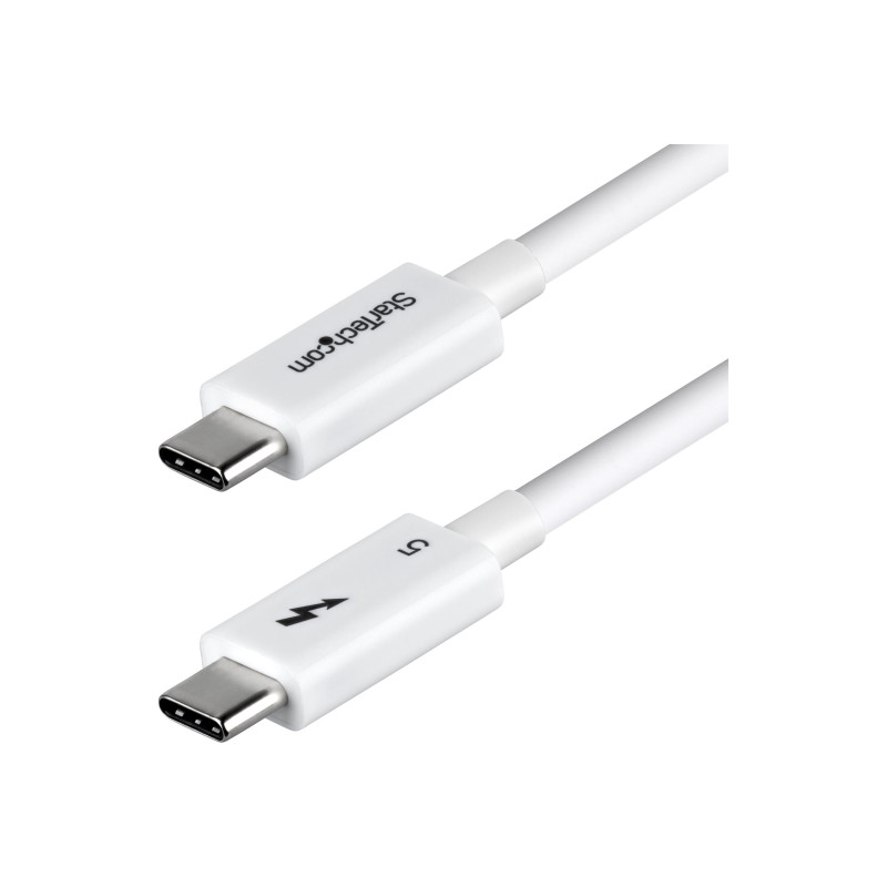 STARTECH 1.5FT (50CM) THUNDERBOLT 5 CABLE, 80GBPS, CERTIFIED - WHITE, LTW