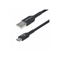 STARTECH 1FT (30CM) USB-A TO USB-C CHARGING CABLE, CHARGER CORD, LTW