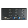 STARTECH TRIPLE MONITOR DISPLAYPORT KVM SWITCH, USB(2), 4K, 2YR