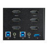 STARTECH TRIPLE MONITOR DISPLAYPORT KVM SWITCH, USB(2), 4K, 2YR